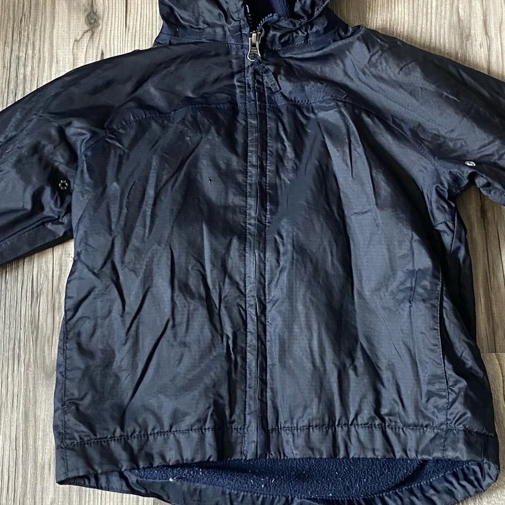 Lands End Navy Blue Hooded Jacket‎ 2T